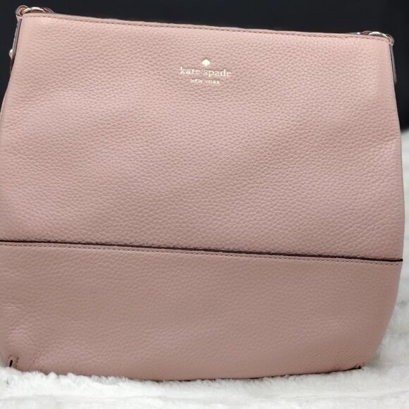 Kate Spade Southport Avenue Cora Crossbody Bag Pink Pebbled Leather - Picture 1 of 6